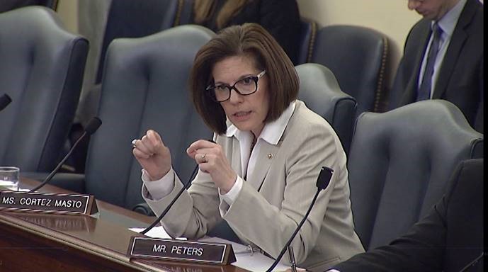 Cortez Masto questions athletes